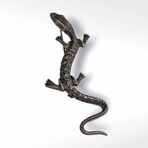 Vintage Sterling Silver Salamander Brooch Tribal USA Lizard Signed